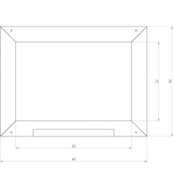 AXI Tableau noir enfant pour maisonnette Gris 2x40x30 cm