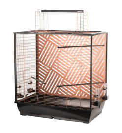 FLAMINGO Cage à perruches Siri 78x48x81,5-100 cm Cuivre