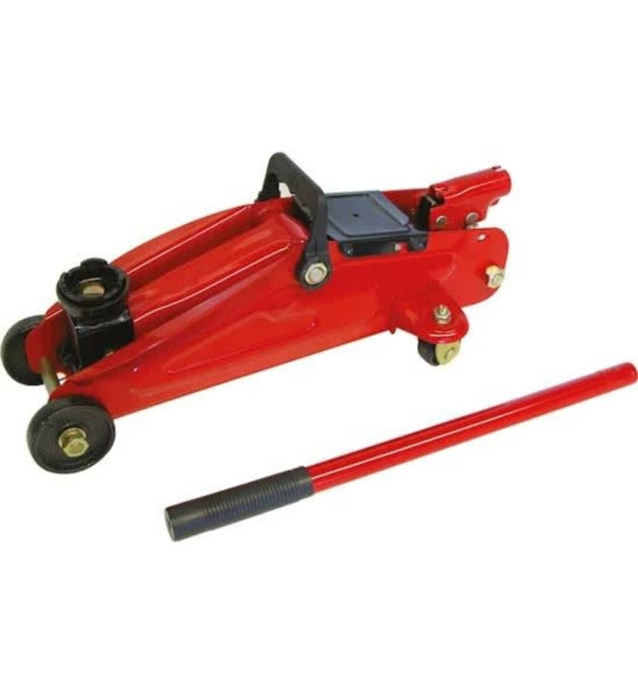 Carpoint Cric de type rouleur 2000 kg Rouge