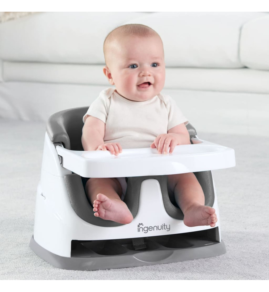 Ingenuity Siège d'appoint pour bébé 2 en 1 Baby Base Ardoise Ingenuity Siège d'appoint pour bébé 2 en 1 Baby Base Ardoise
