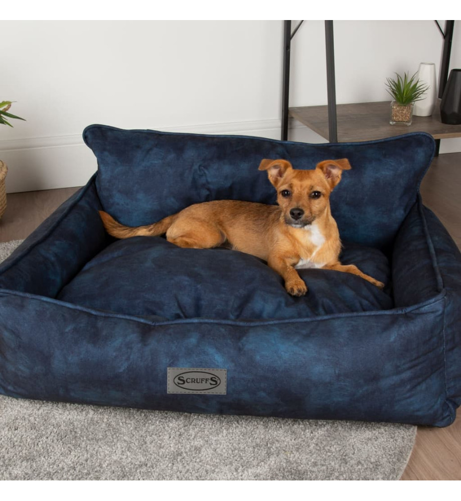 Scruffs & Tramps Lit pour chien Kensington L 90x70 cm Bleu marine