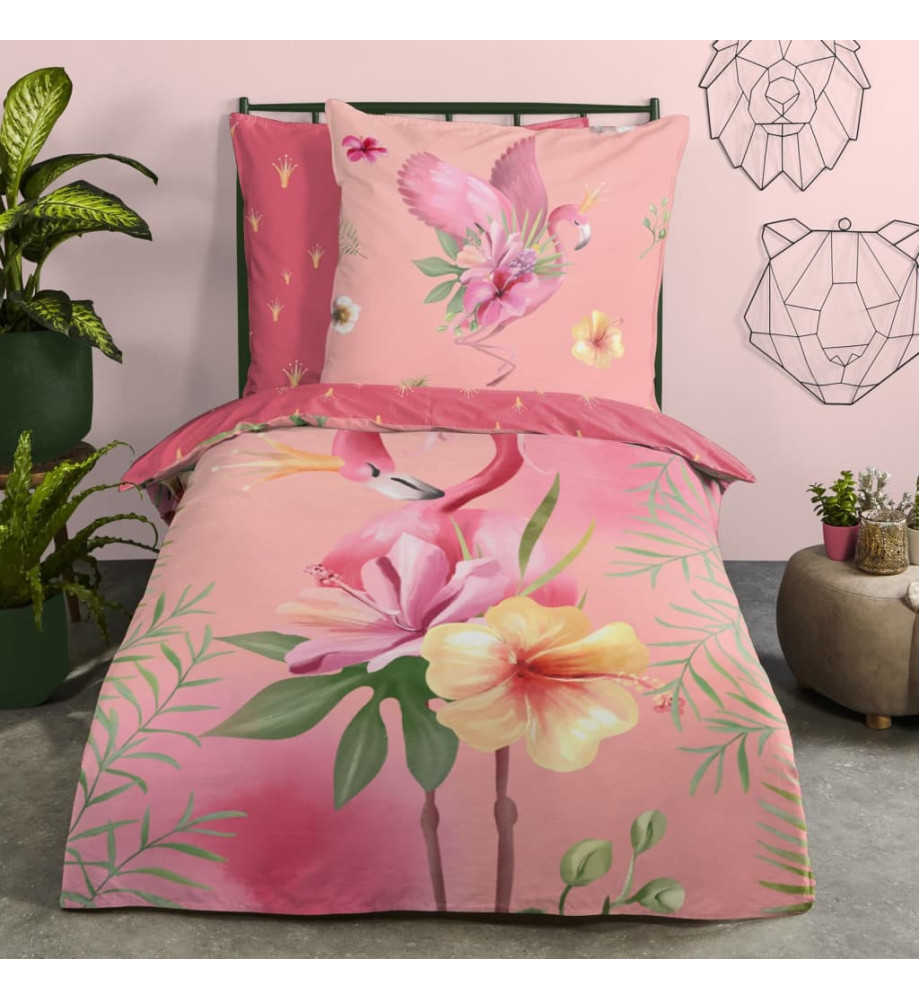 Good Morning Housse de couette enfant QUEEN 135x200 cm Rose