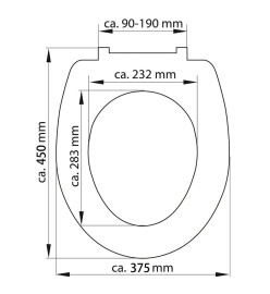 SCHÜTTE Siège de toilette avec fermeture en douceur BEIGE