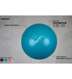 Avento Ballon de fitness/d'exercice Diamètre 55 cm Bleu