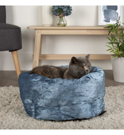 Scruffs Lit pour animaux de compagnie Velours Bleu