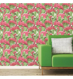 Noordwand Papier peint Flamingo and Monstera Rose