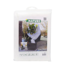 Nature Couverture en polaire d'hiver 30 g/m² Blanc 2x10 m