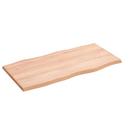 Dessus de table bois chêne massif traité bordure assortie