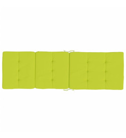 Coussins de chaise longue lot de 2 vert vif tissu oxford