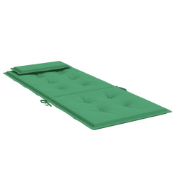 Coussins de chaise à dossier haut lot de 4 vert tissu oxford