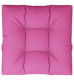 Coussin de palette rose 70x70x12 cm tissu