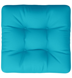 Coussin de palette turquoise 60x60x12 cm tissu