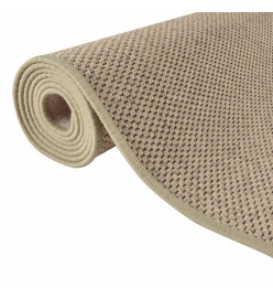 Tapis de couloir aspect sisal sable 50x250 cm