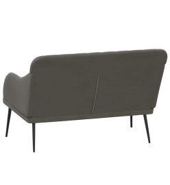 Banc Gris foncé 110x76x80 cm Velours