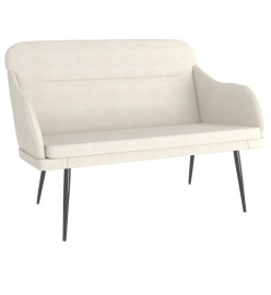 Banc Crème 110x76x80 cm Velours