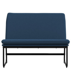 Banc Bleu 100x75x76 cm Tissu