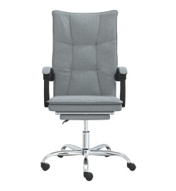 Fauteuil inclinable de bureau Gris clair Tissu