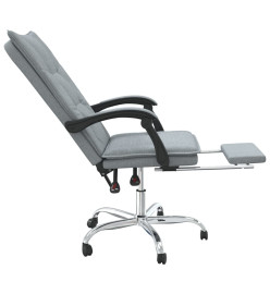 Fauteuil inclinable de bureau Gris clair Tissu