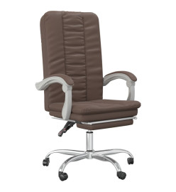 Fauteuil inclinable de bureau Marron Similicuir