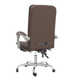 Fauteuil inclinable de bureau Marron Similicuir