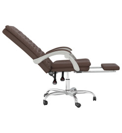 Fauteuil inclinable de bureau Marron Similicuir