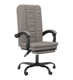 Fauteuil inclinable de bureau Taupe Tissu