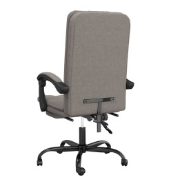 Fauteuil inclinable de bureau Taupe Tissu