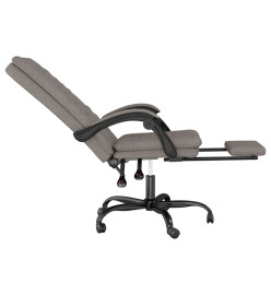 Fauteuil inclinable de bureau Taupe Tissu