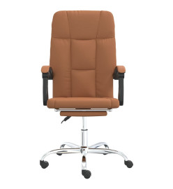 Fauteuil inclinable de bureau Marron Similicuir