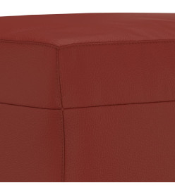 Banc Rouge bordeaux 70x35x41 cm Similicuir