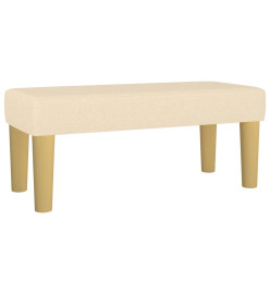 Banc Crème 70x30x30 cm Tissu