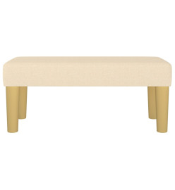 Banc Crème 70x30x30 cm Tissu