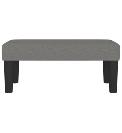 Banc Gris foncé 70x30x30 cm Tissu