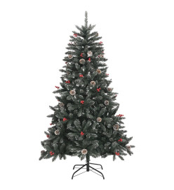 Sapin de Noël artificiel avec support Vert 120 cm PVC