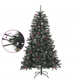 Sapin de Noël artificiel avec support Vert 120 cm PVC