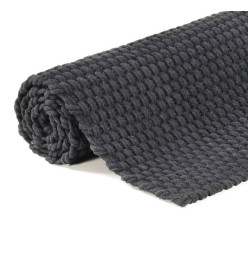 Tapis rectangulaire Anthracite 200x300 cm Coton