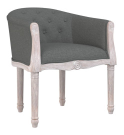 Chaise à manger Gris foncé Tissu