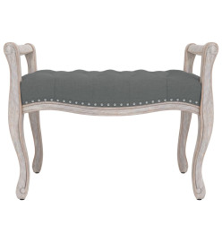 Banc Gris foncé 80x45x60 cm Tissu