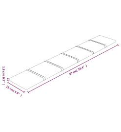 Panneaux muraux 12 pcs Vert foncé 90x15 cm Tissu 1,62 m²