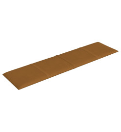 Panneaux muraux 12 pcs Marron 60x15 cm Velours 1,08 m²