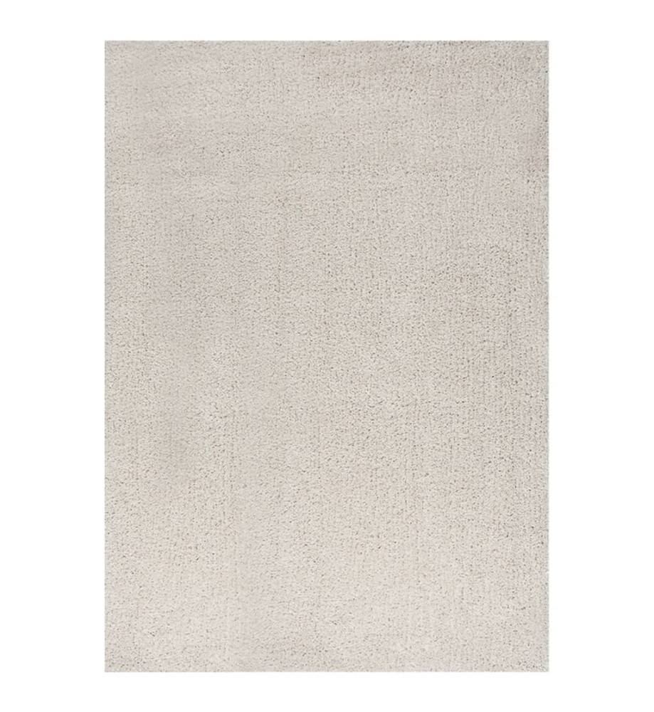 Tapis shaggy à poils longs Crème 120x170 cm