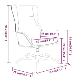 Chaise de relaxation Marron Similicuir