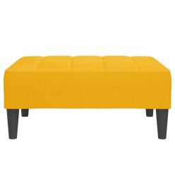 Repose-pied Jaune 78x56x32 cm Velours