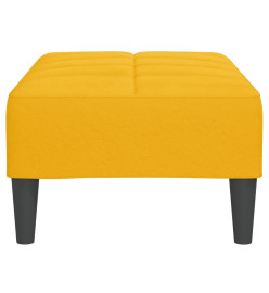 Repose-pied Jaune 78x56x32 cm Velours