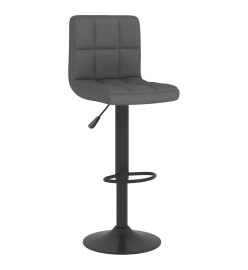 Tabouret de bar Gris foncé Tissu