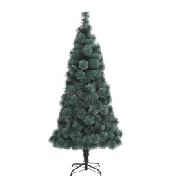 Sapin de Noël artificiel avec support Vert 210 cm PET