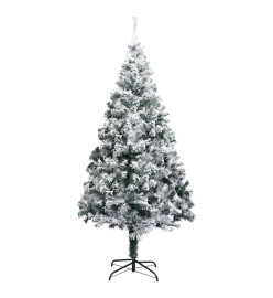 Sapin de Noël artificiel avec neige floquée Vert 400 cm PVC