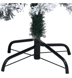 Sapin de Noël artificiel avec neige floquée Vert 400 cm PVC