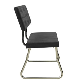 Banc 110 cm Noir Velours