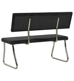 Banc 110 cm Noir Velours